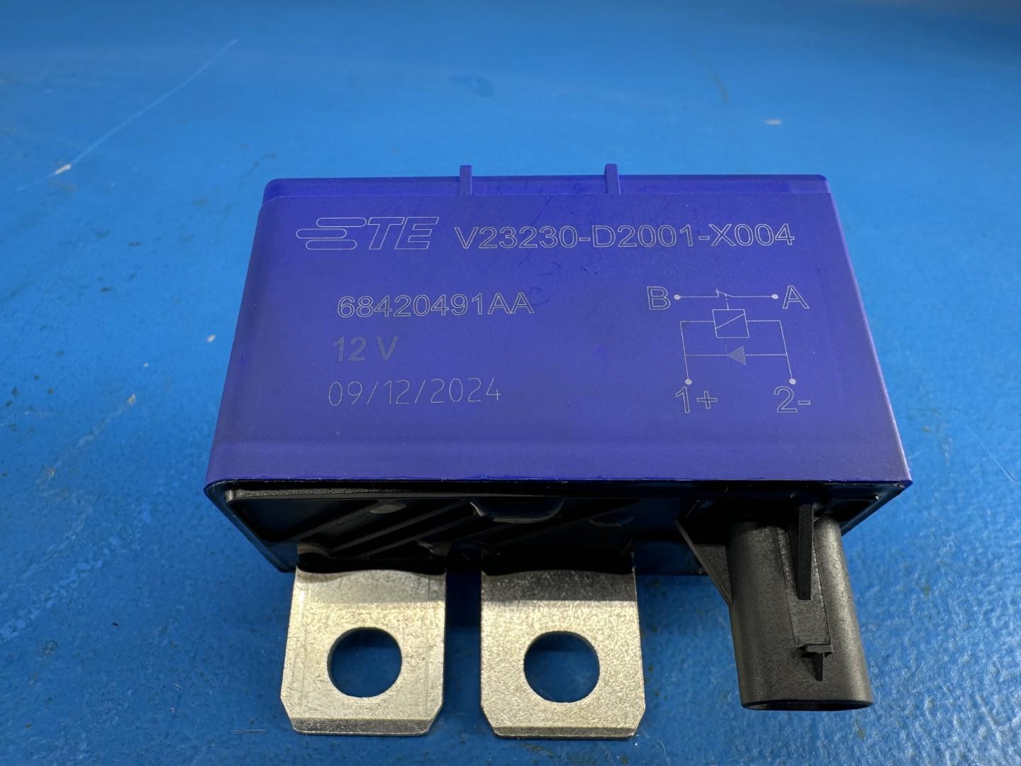 TE Connectivity V23230-D2001-X004 (68420491AA) High Current Relay, 12V Coil, Normally Closed, Monostable
