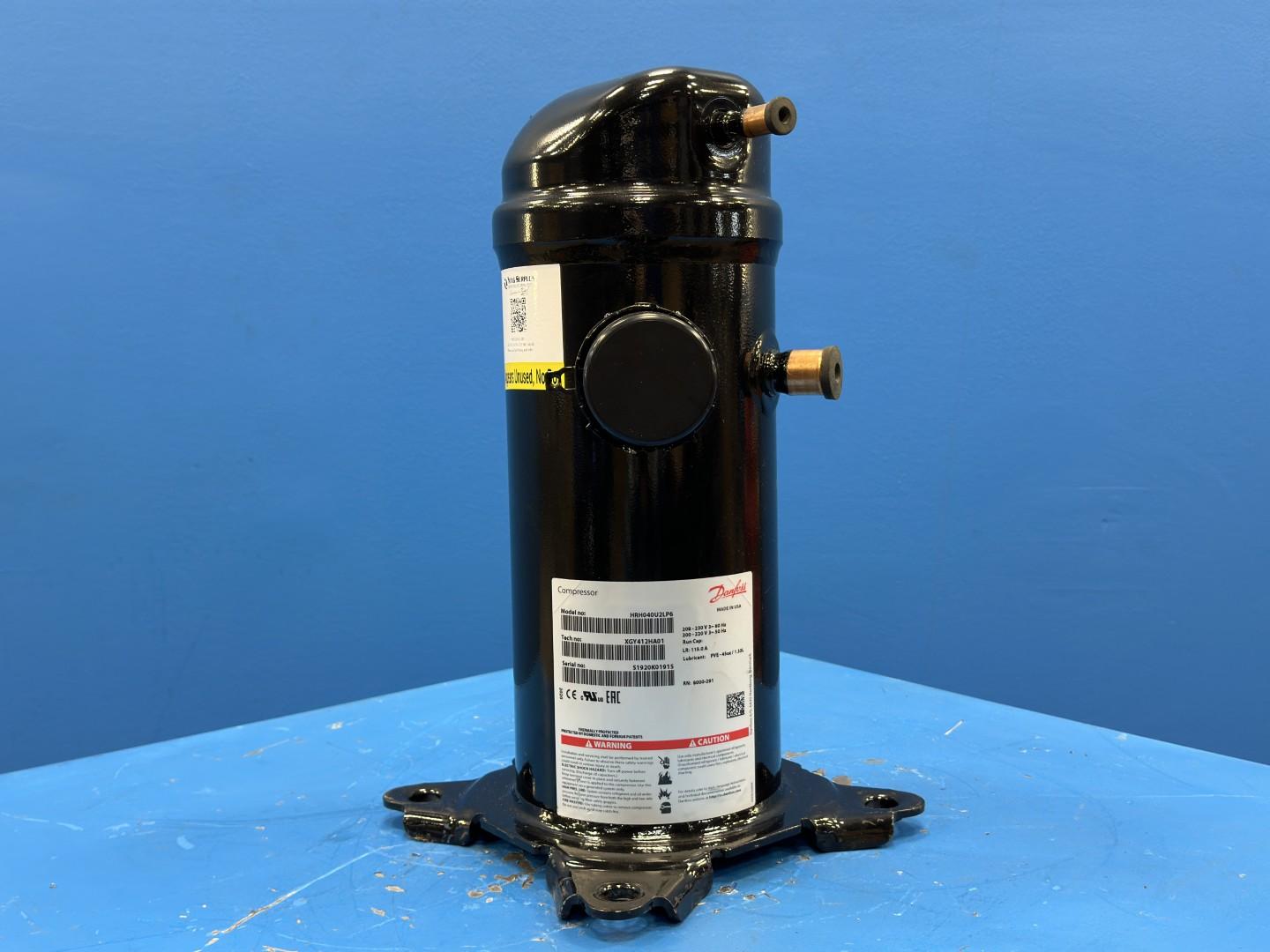 Danfoss Scroll Compressor 3.3 Ton 40,000 BTU HRH040U2LP6 208-230V 3 Phase R410A
