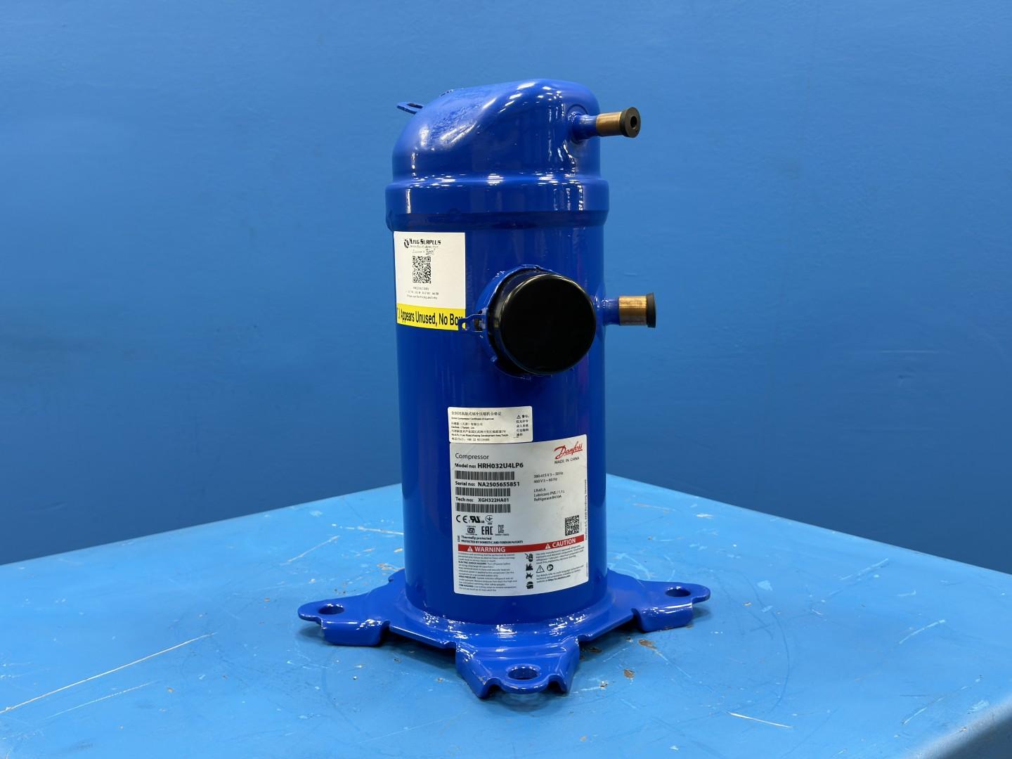 Danfoss Scroll Compressor 2.7 Ton 32,000 BTU HRH032U4LP6 460V 3 Phase R410A