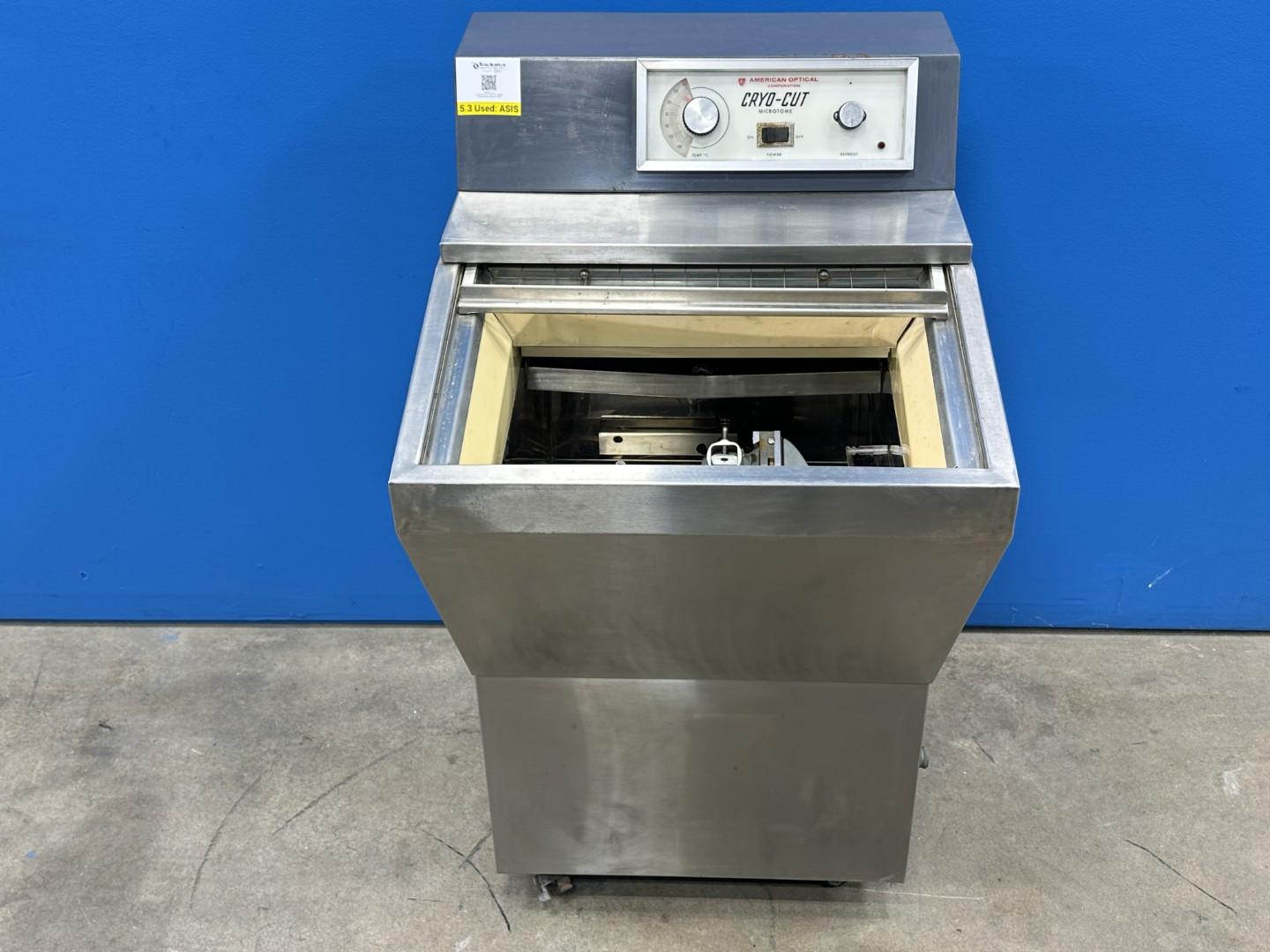 Cryo-Cut Microtome, American Optical Corporation Model 845, Refrigerated Frozen Section Unit