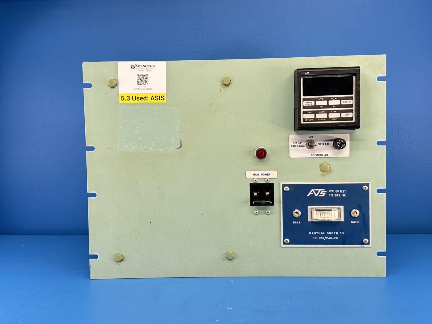 Temperature Controller Applied Test Systems Kanthal Super 33 PC-120/240-20 120/240V