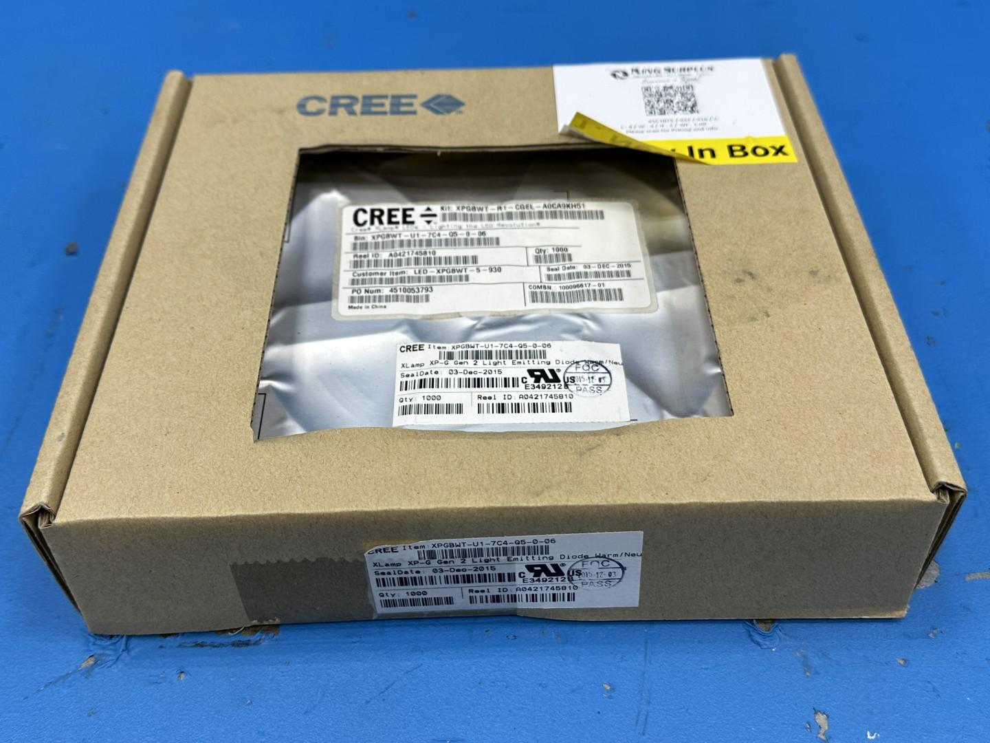 Cree XPGBWT-U1-7C4-Q5-O-06 XLamp XP-G2 LED Reel 1000pc