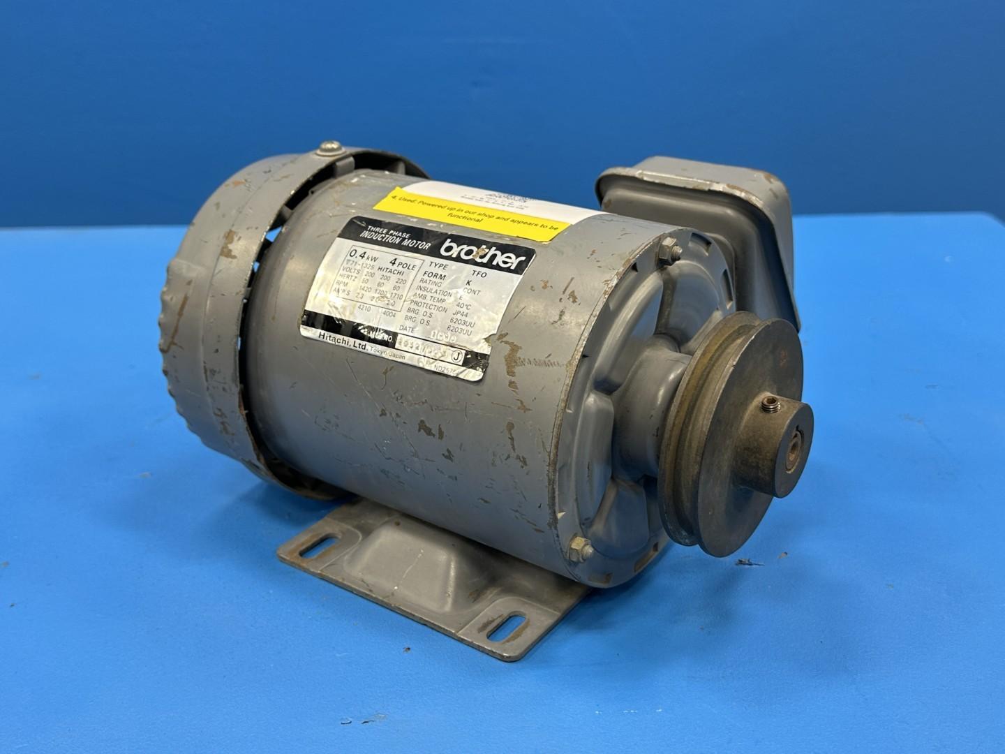 Hitachi / Brother 4-Pole Three-Phase Induction Motor, Type TFO-K