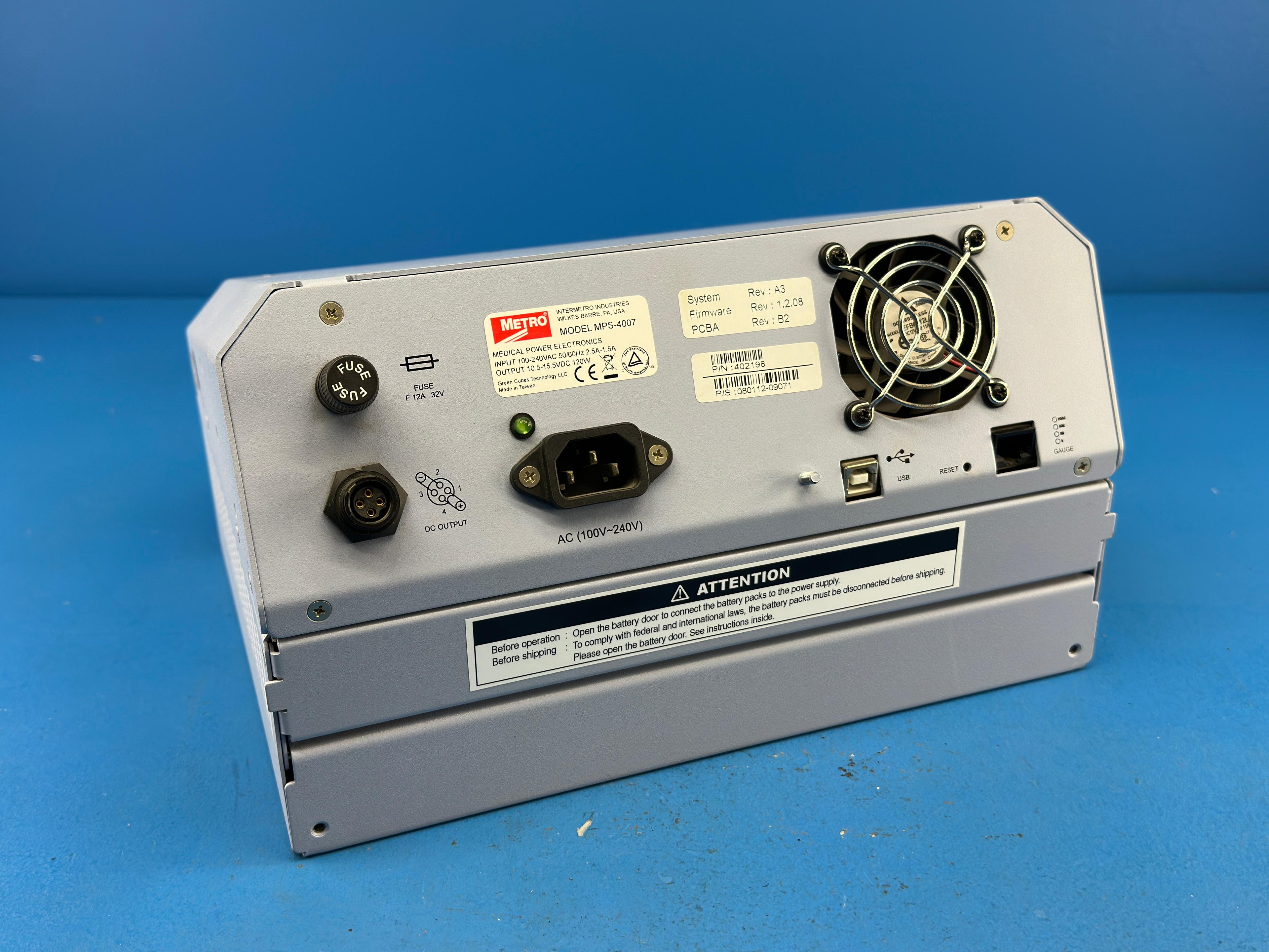 Intremetro MPS-4007 Medical Power Supply 100-240VAC 2.5A-1.5A