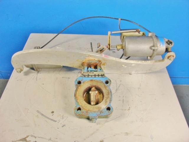 DeZURIK P/N:9150040 Butterfly valve with Johnson damper actuator 8 to 13 psi 
