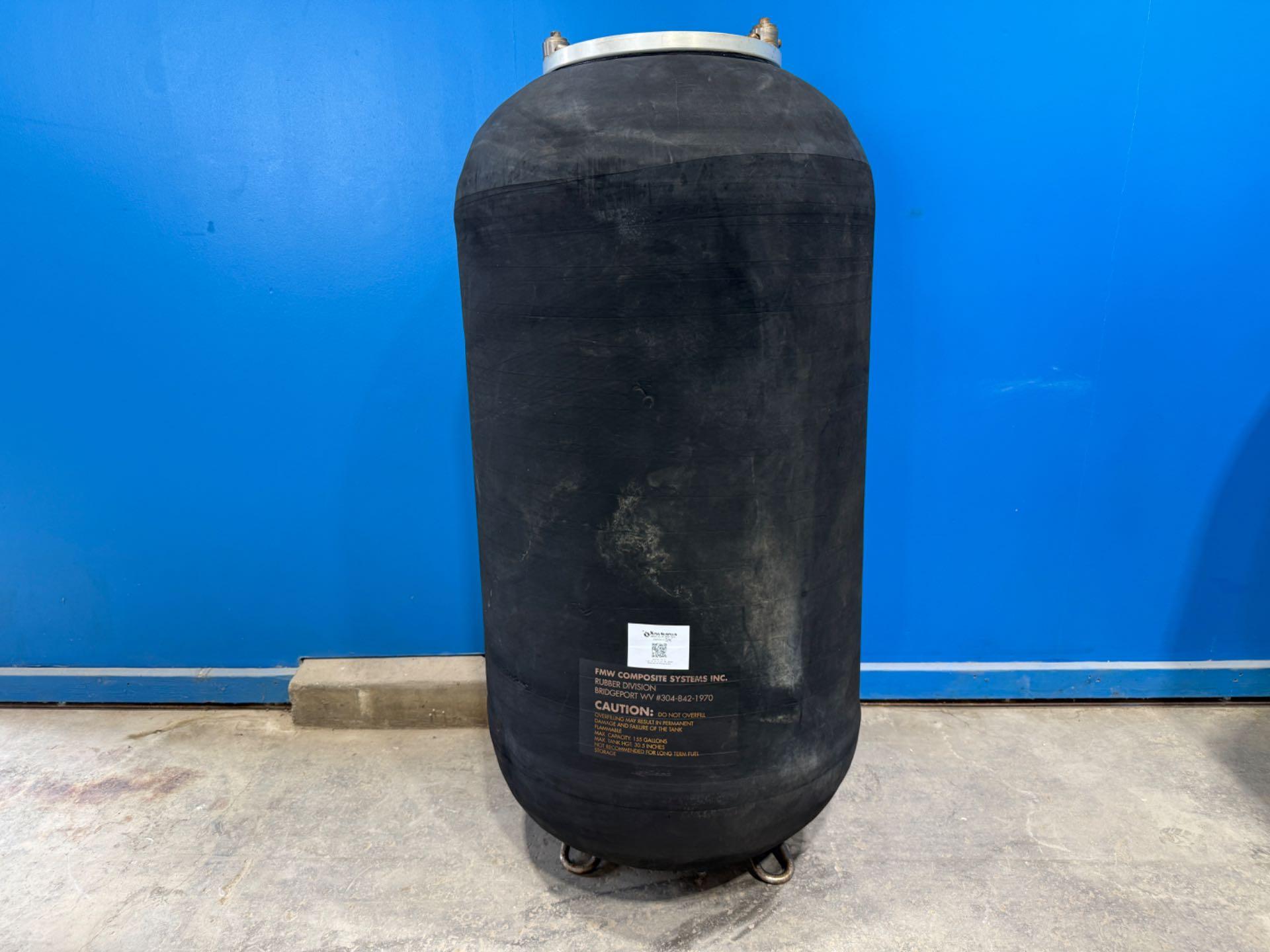 FMW 155 Gallon Collapsible Rubber Blivet Fabric Fuel Tank