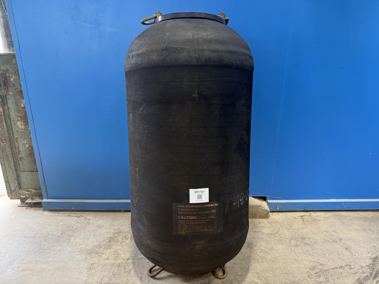FMW 155 Gallon Collapsible Rubber Blivet Fabric Fuel Tank