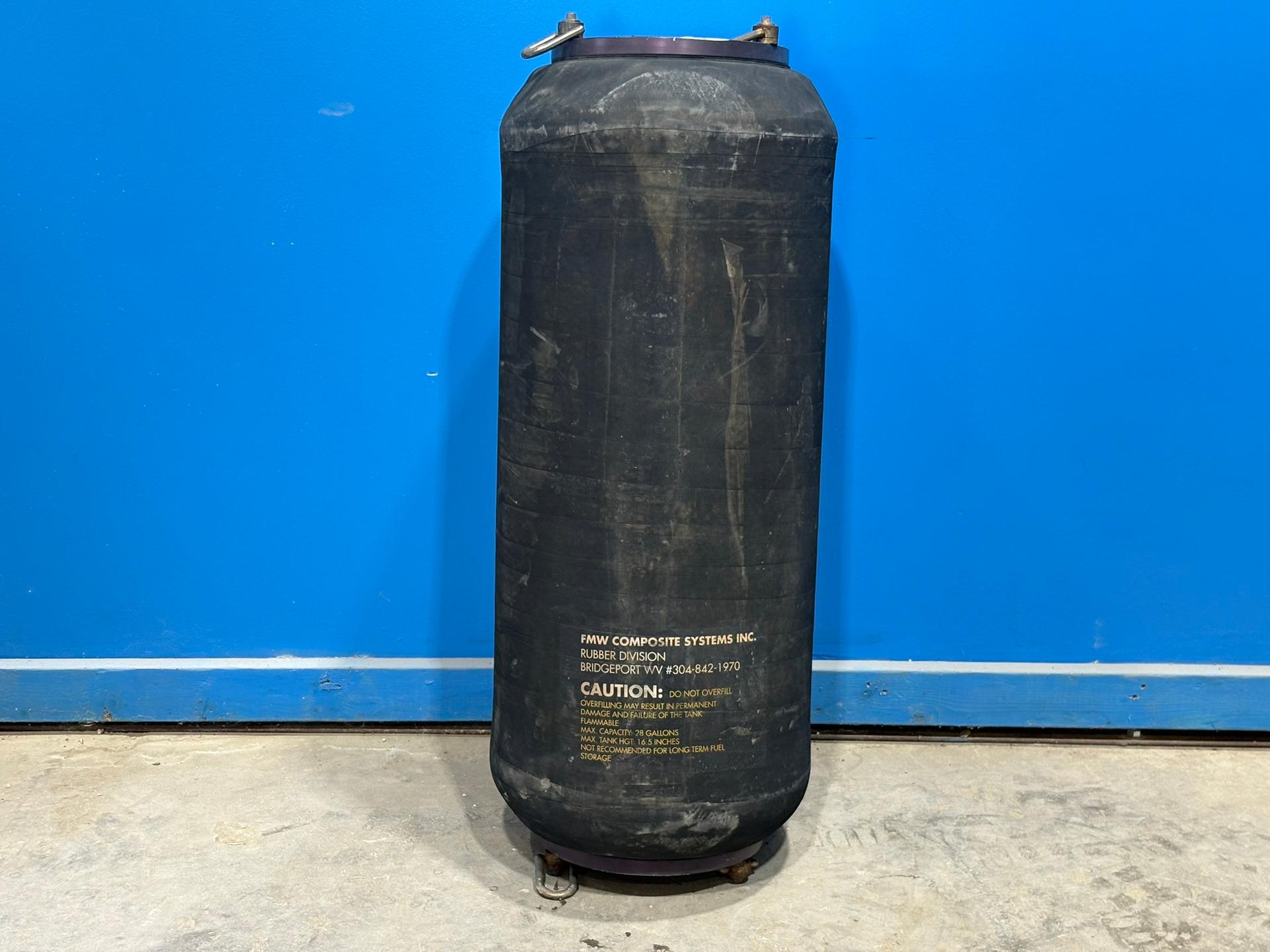 FMW 28 Gallon Rubber Collapsible Fabric Blivet Fuel Tank