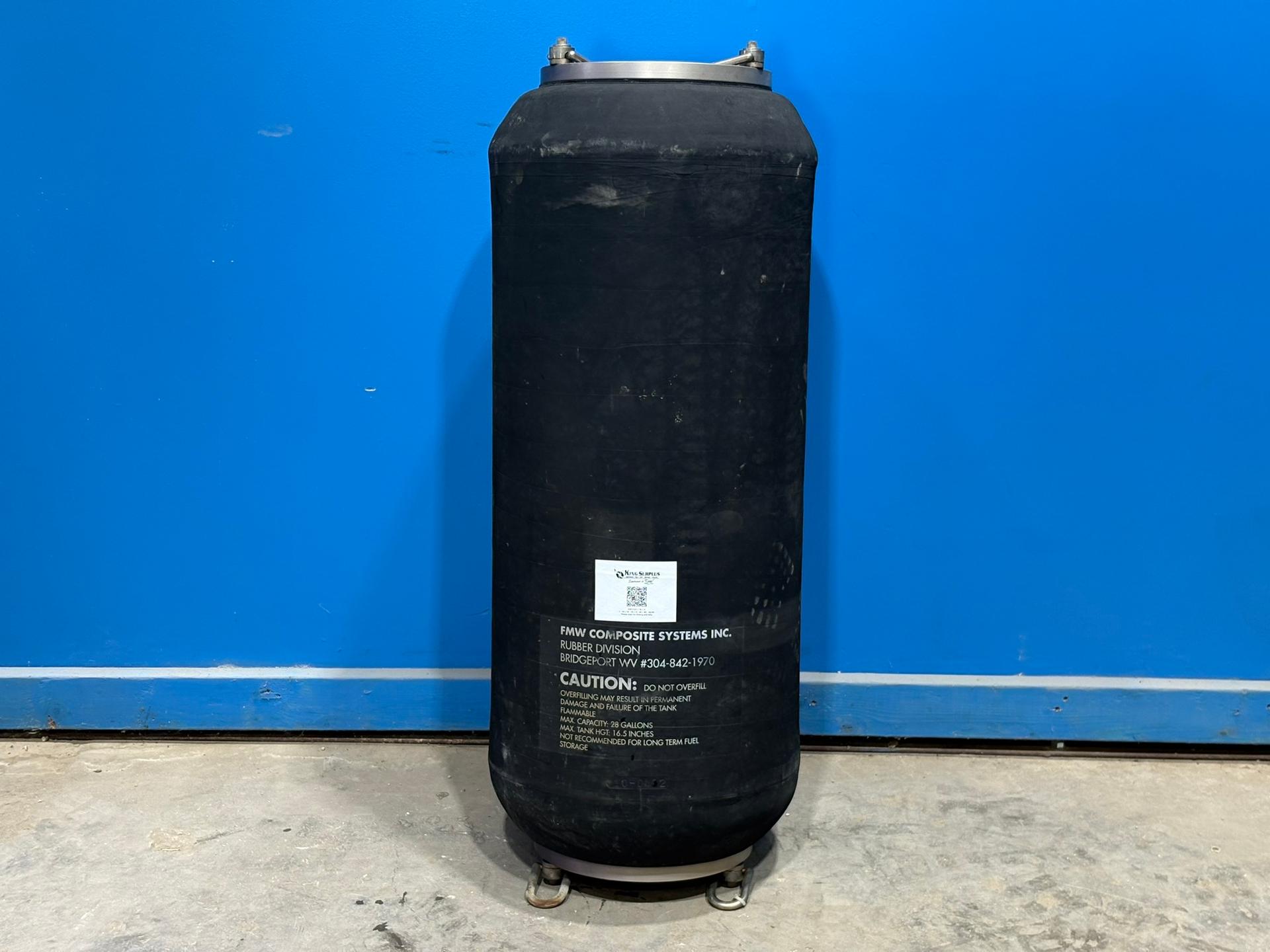 FMW 28 Gallon Rubber Collapsible Fabric Blivet Fuel Tank