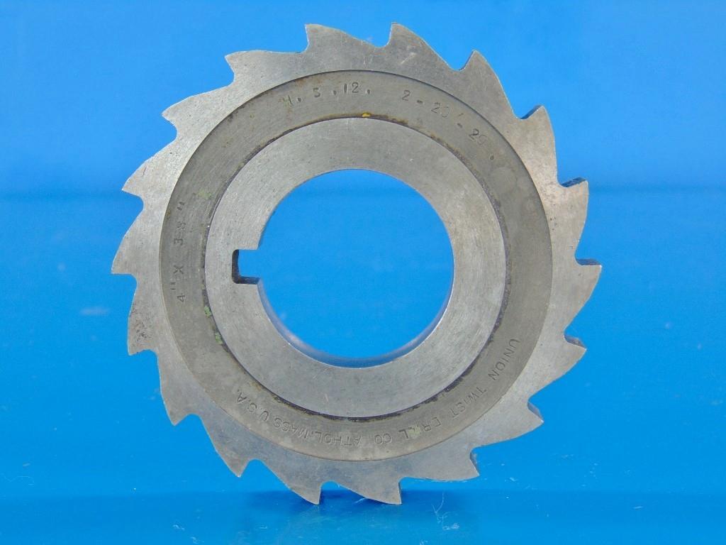Union Twist Drill 4" x 3/8" Plain Milling Cutter - High-Precision Industrial Cutting Tool