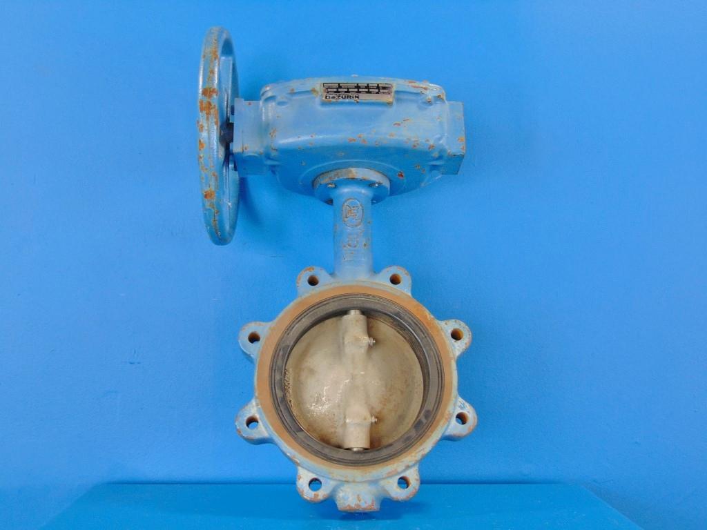 DeZurik 9128.127 9128127 8" CI 175 CWP Butterfly Valve 216 Shaft SST Disc