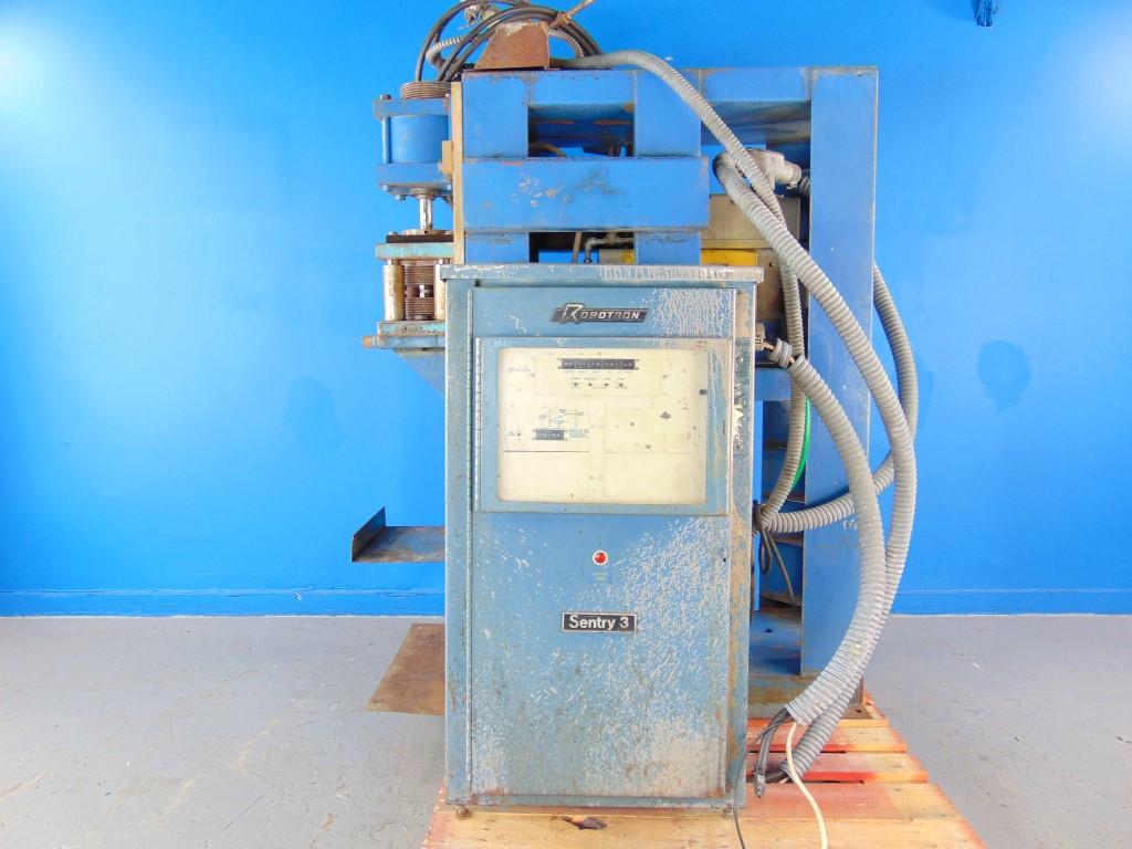 Robotron 38025 Spot Welder - Press Type with Controller - Sold for Parts Only