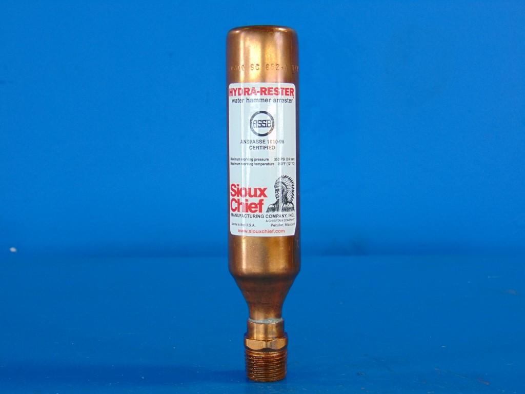 Sioux Chief 652-A Water Hammer Arrester Size A 1/2" Thread MIP Hydra-Rester