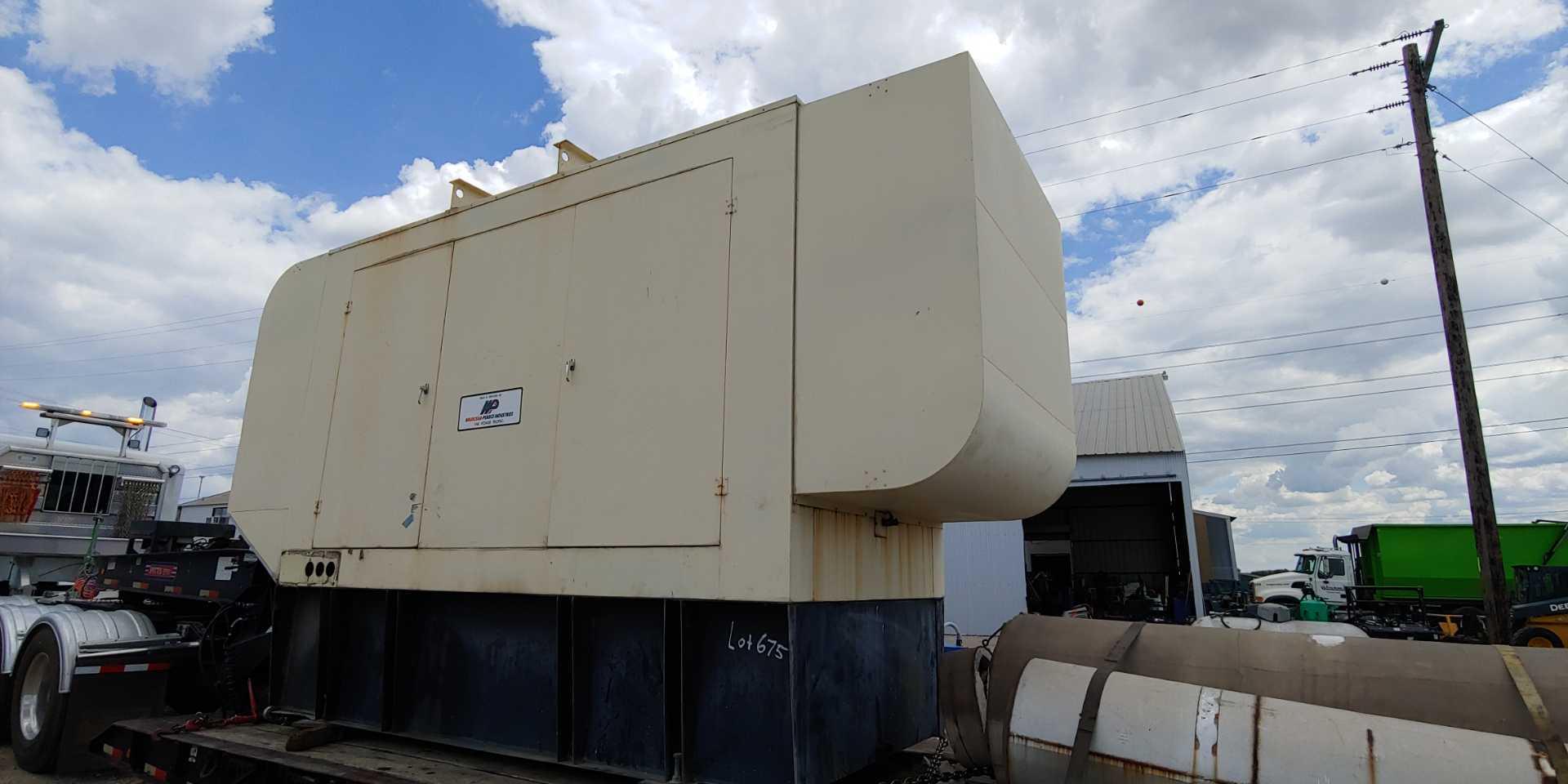 500 KW Kohler 500ROZD71 Detroit 12V-92TA Diesel Generator 277/480V 3 Phase 1800 RPM Standby Genset w/ Sub-Base Fuel Tank 495 Hours