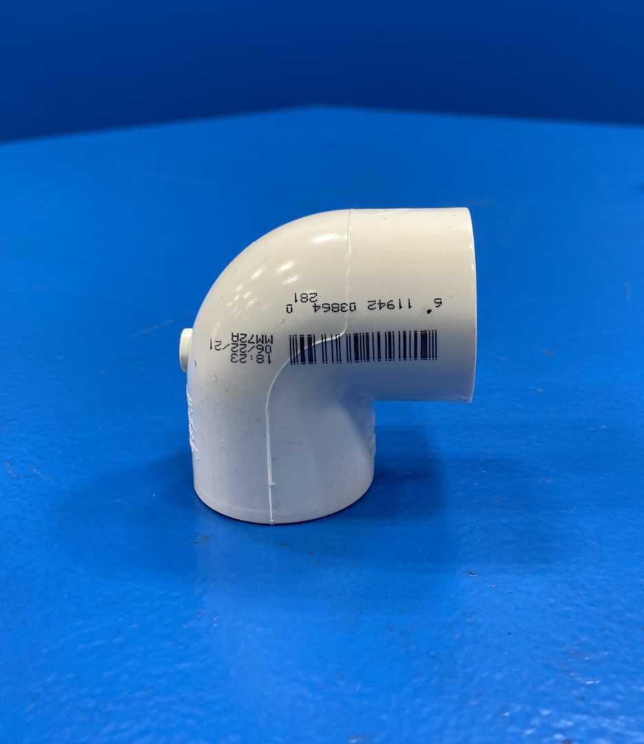 Charlotte Pipe 2300 1" Schedule 40 PVC 90-Degree Slip Pressure Elbow Fitting, Lot of 10