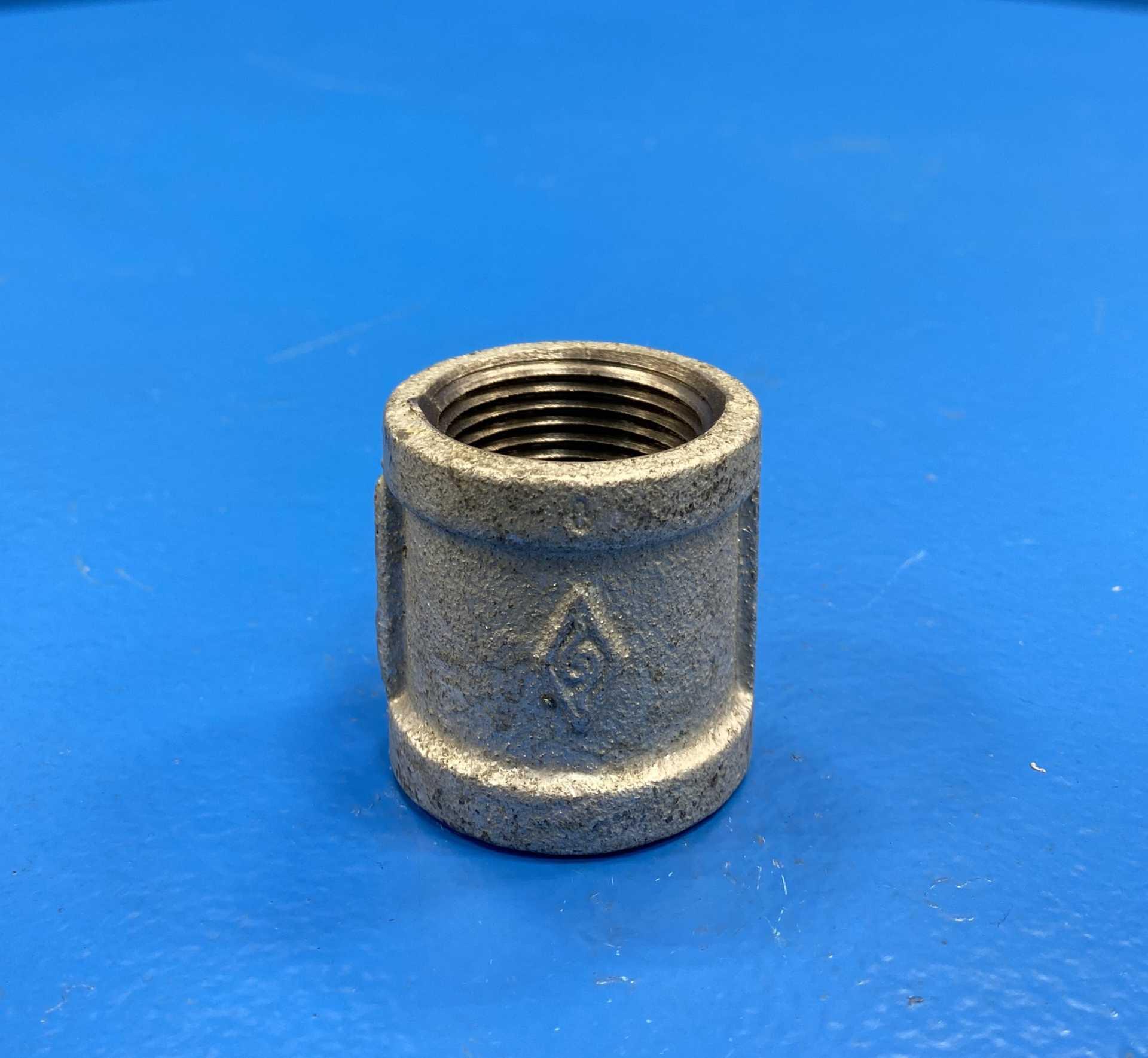 Mueller Comercial 511-205LR 1" Galvanized Malleable Iron Pipe Coupling