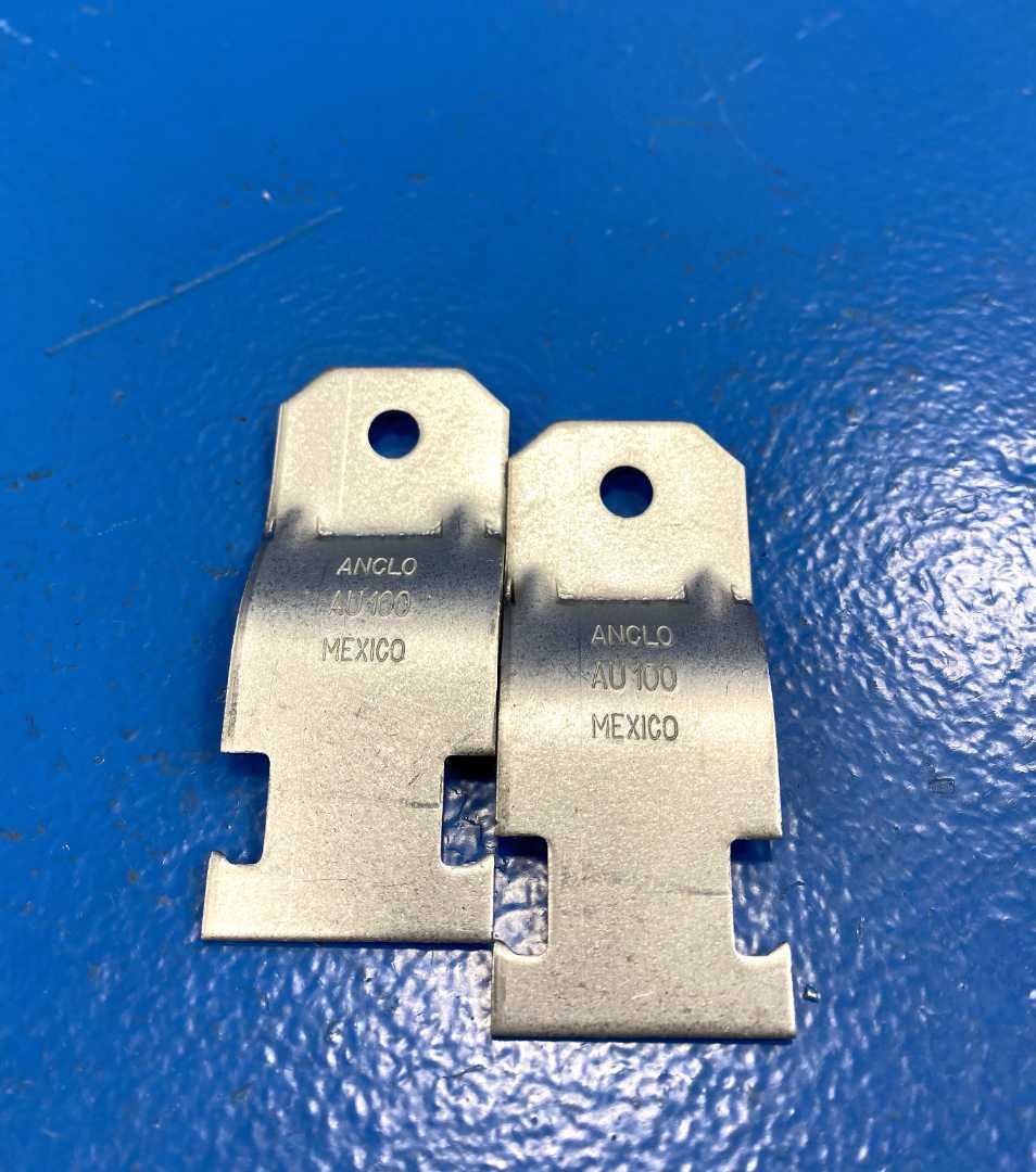 ANCLO AU100 1" (25mm) Galvanized Steel Strut Channel Pipe Clamp for Rigid / Schedule 40 Conduit