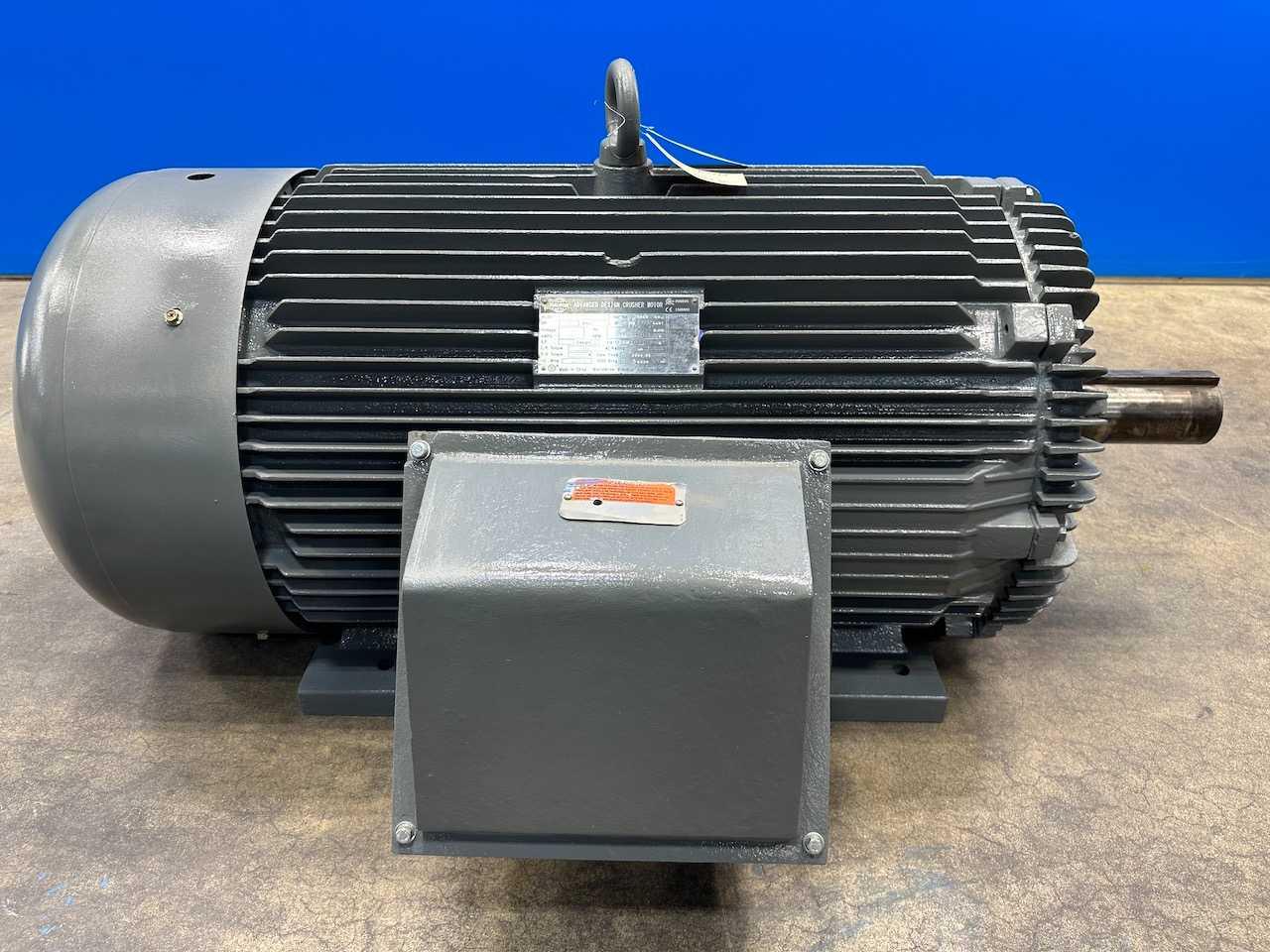 250 HP Electric Motor 1790 RPM 460V 3PH 449T TEFC Rock Crusher - Worldwide WWE250-18-449T Refurbished