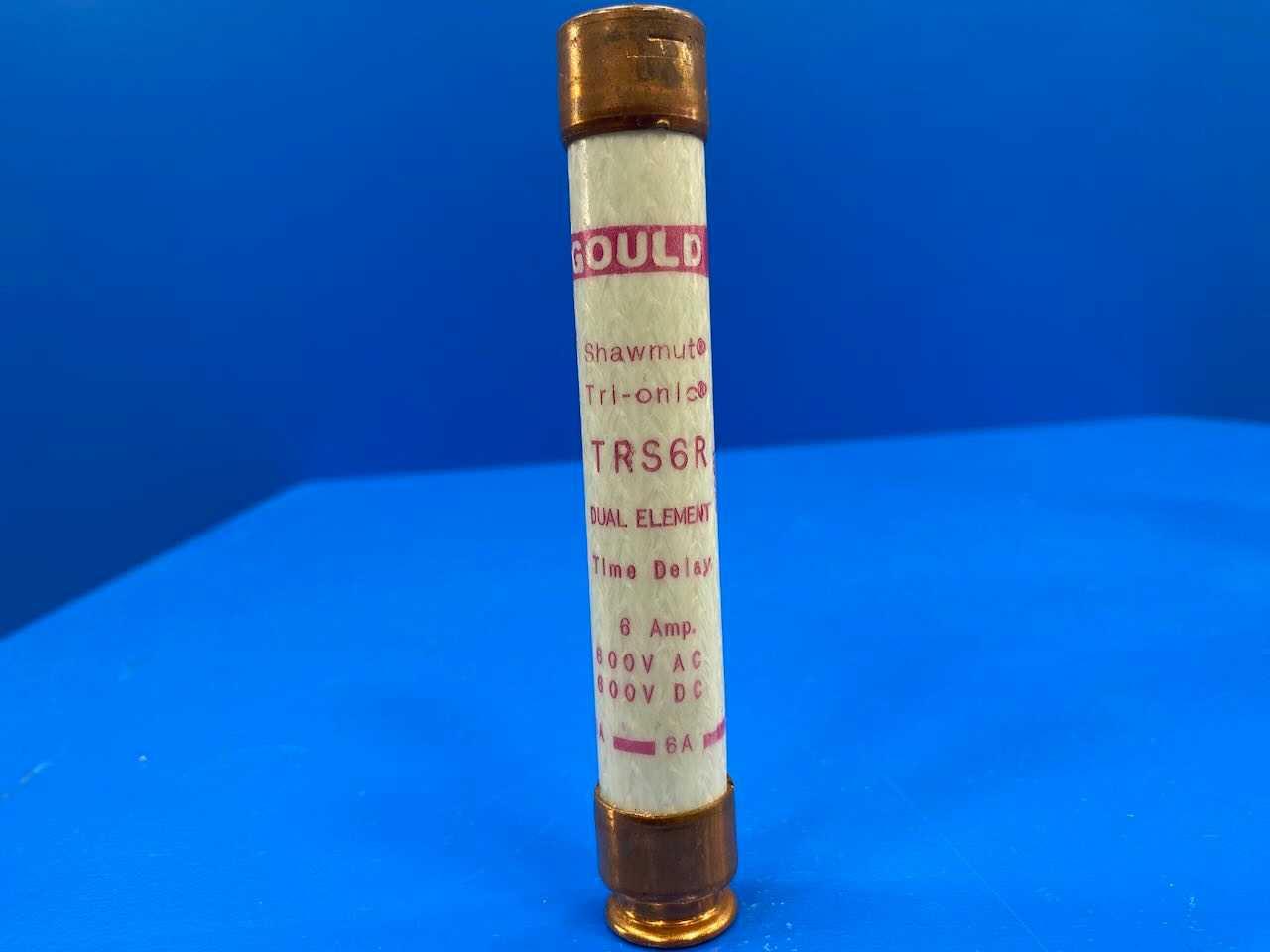 6 Amp Class RK5 Time Delay Fuse 600V Mersen Tri-Onic TRS-6R