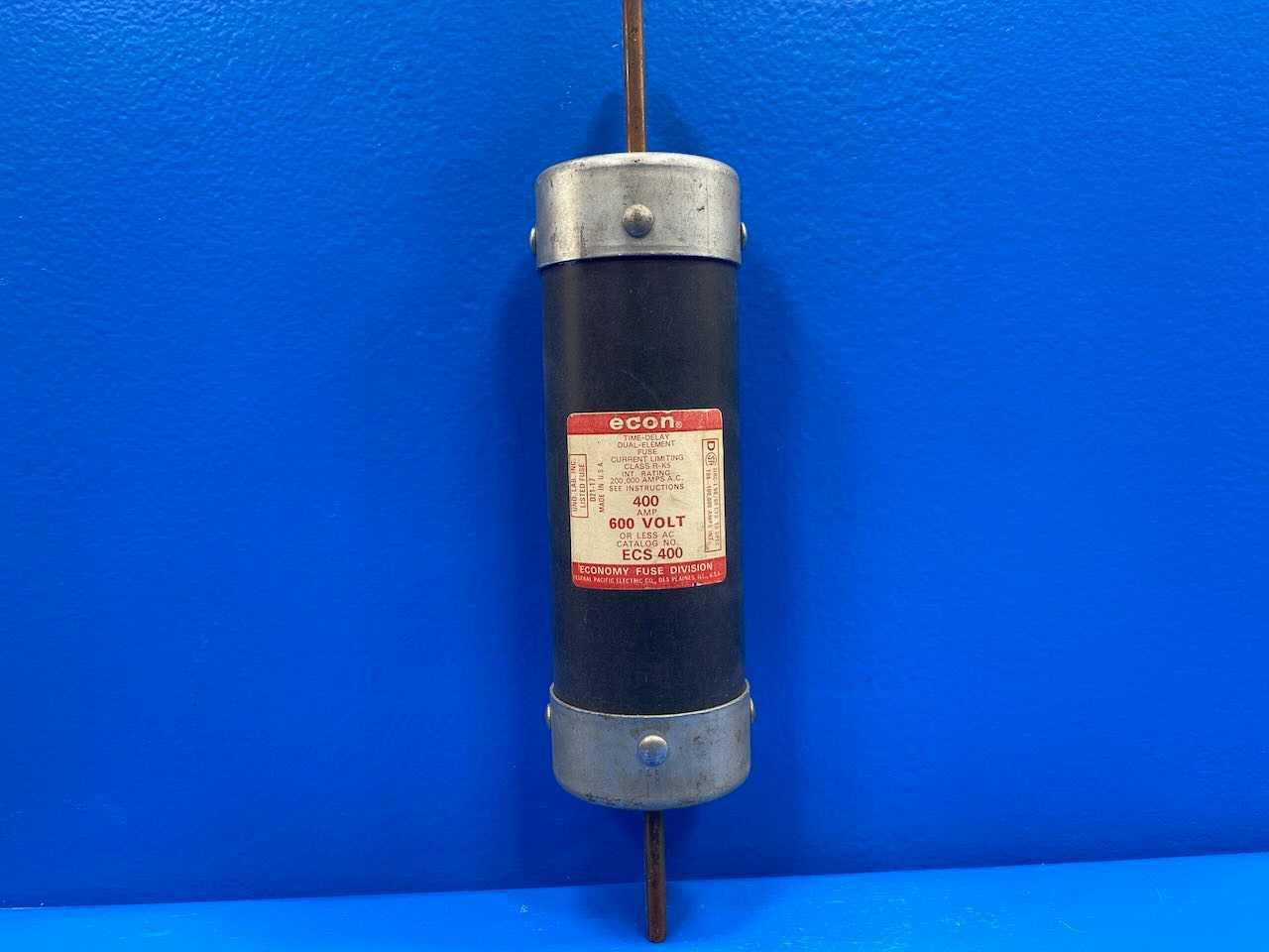 400 Amp Class RK5 Dual-Element Time Delay Fuse 600V Econ ECS-400