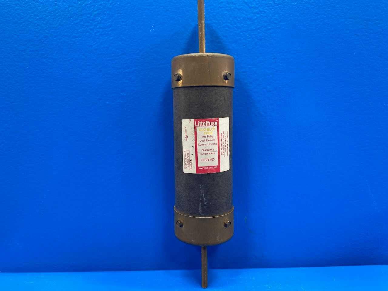 400 Amp Class RK5 Dual-Element Time Delay Fuse 600V Littelfuse POWR-GARD Slo-Blo FLSR-400