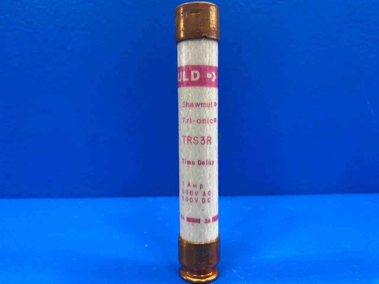 3 Amp Class RK5 Time Delay Fuse 600V Mersen Tri-Onic TRS-3R
