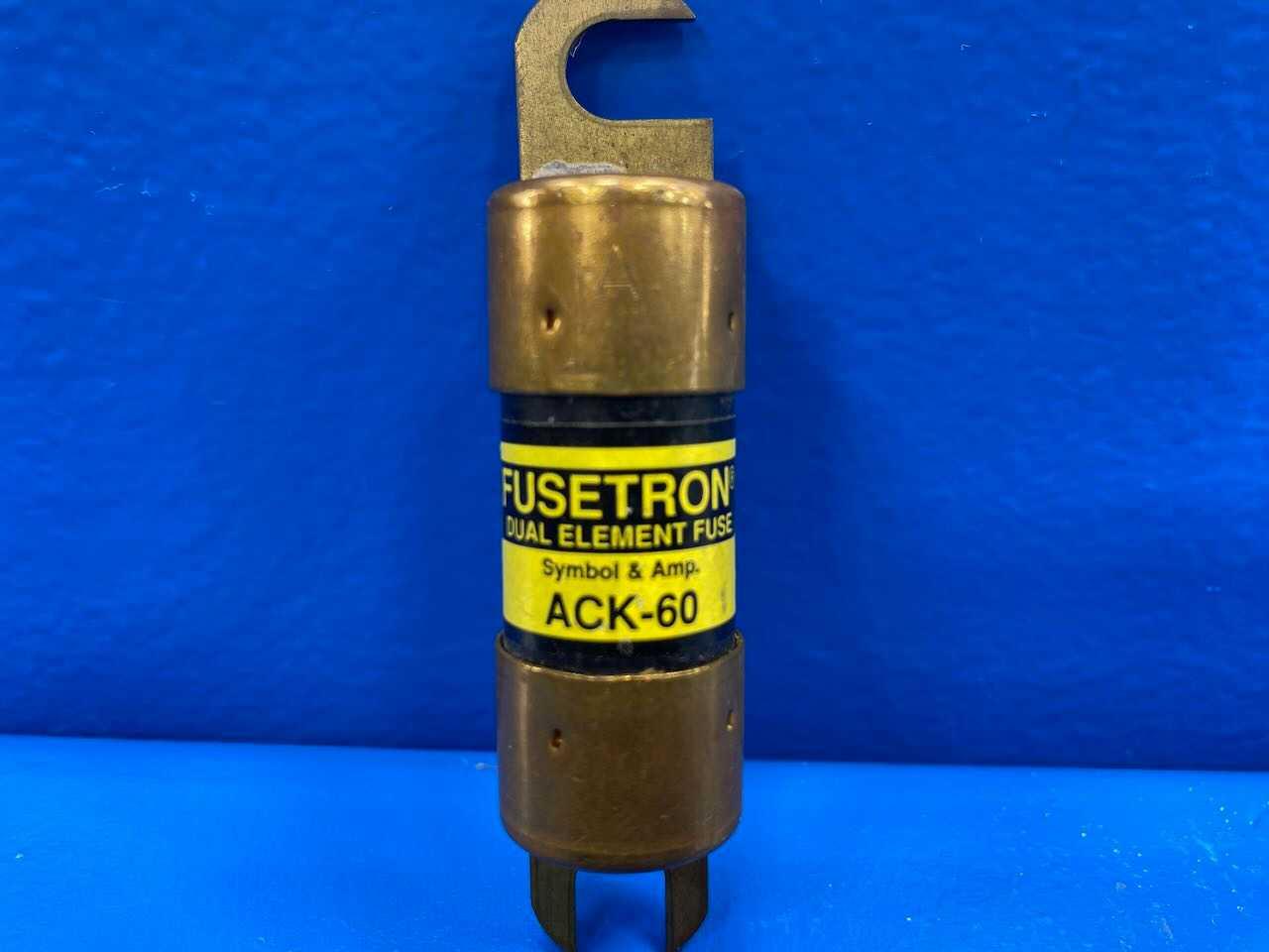 60 Amp Dual-Element Fuse Bussmann Fusetron ACK-60