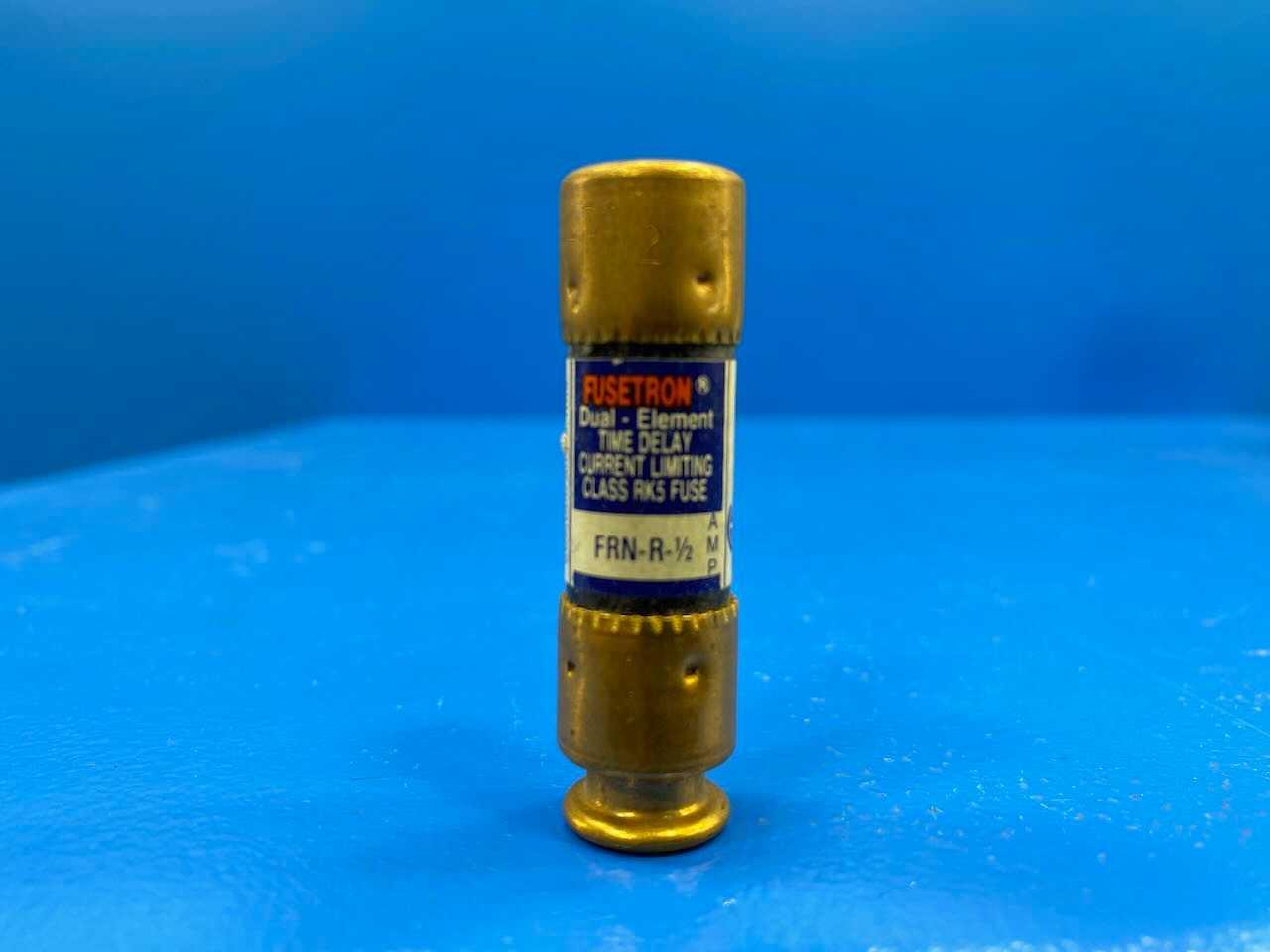 1/2 Amp Class RK5 Dual-Element Time Delay Fuse 250V Bussmann Fusetron FRN-R-1/2