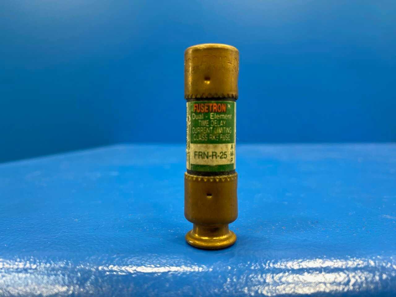 25 Amp Class RK5 Dual-Element Time Delay Fuse 250V Bussmann Fusetron FRN-R-25