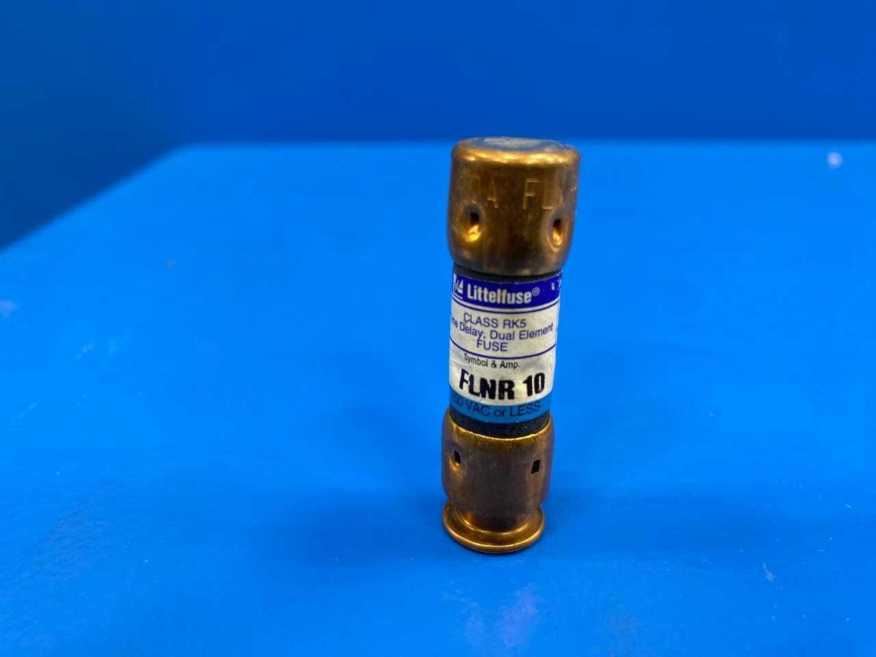 10 Amp Class RK5 Dual-Element Time Delay Fuse 250V Littelfuse POWR-GARD Slo-Blo FLNR-10