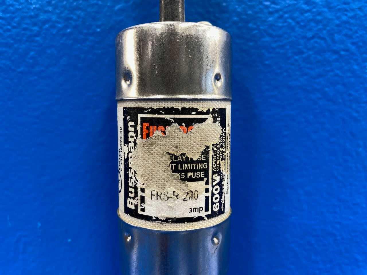 200 Amp Class RK5 Dual-Element Time Delay Fuse 600V Bussmann Fusetron FRS-R-200