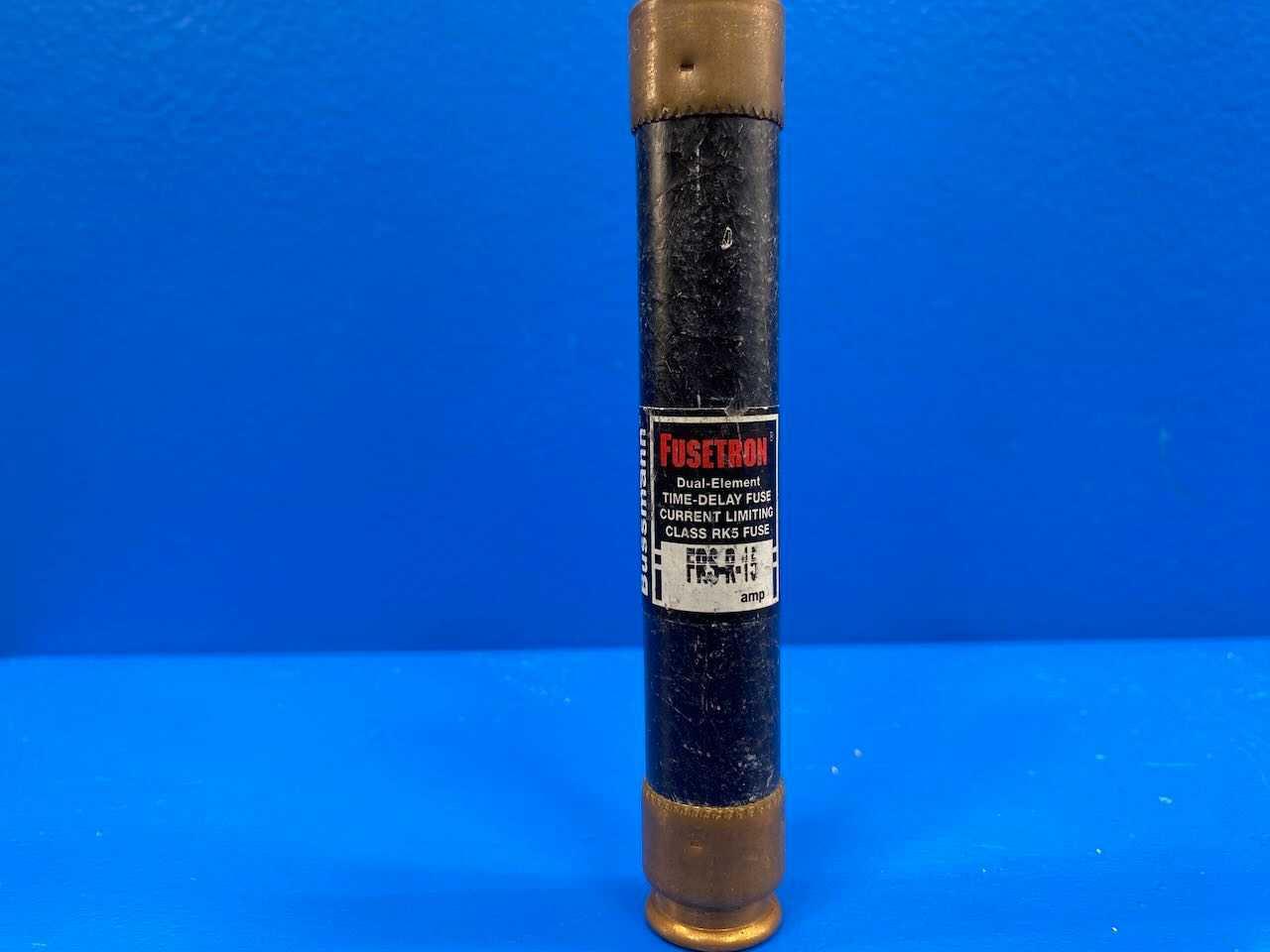 15 Amp Class RK5 Dual-Element Time Delay Fuse 600V Bussmann Fusetron FRS-R-15