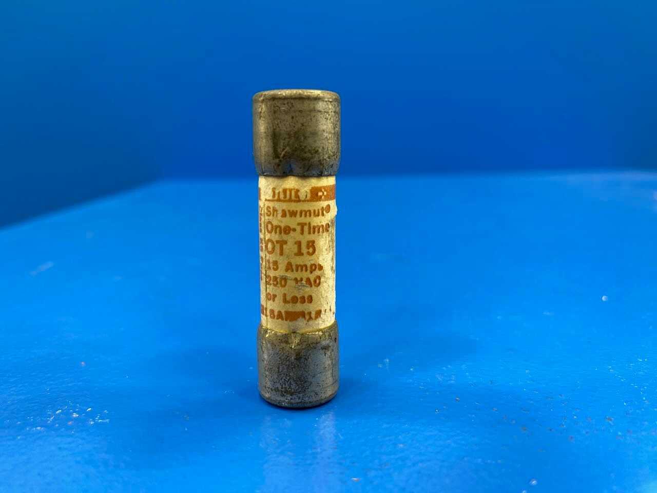 15 Amp Class K5 One-Time Fuse 250V Mersen OT-15