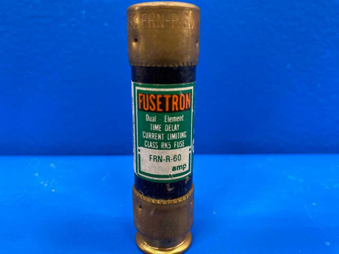 60 Amp Class RK5 Dual-Element Time Delay Fuse 250V Bussmann Fusetron FRN-R-60