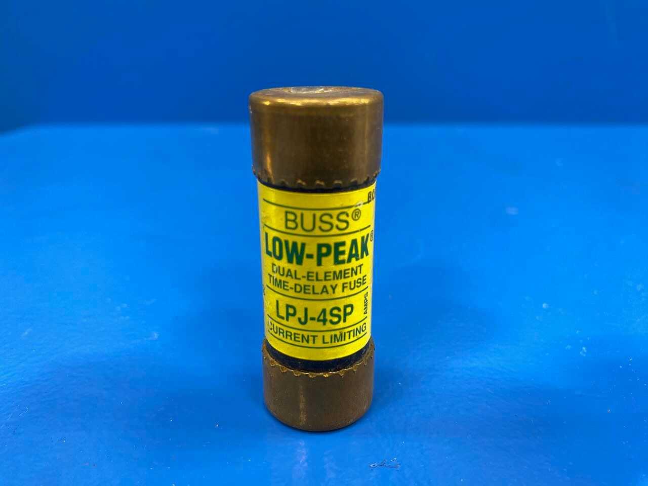 4 Amp Class J Dual-Element Time Delay Fuse 600V Bussmann Low-Peak LPJ-4SP