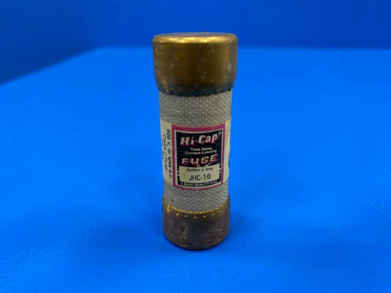 10 Amp Time Delay Fuse 600V Bussmann Hi-Cap JHC-10