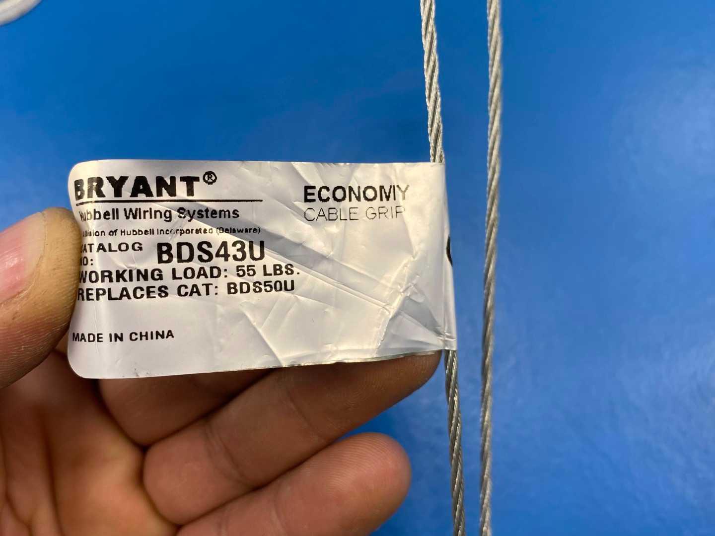 Bryant BDS43U Economy Cable Grip 073-04-1278