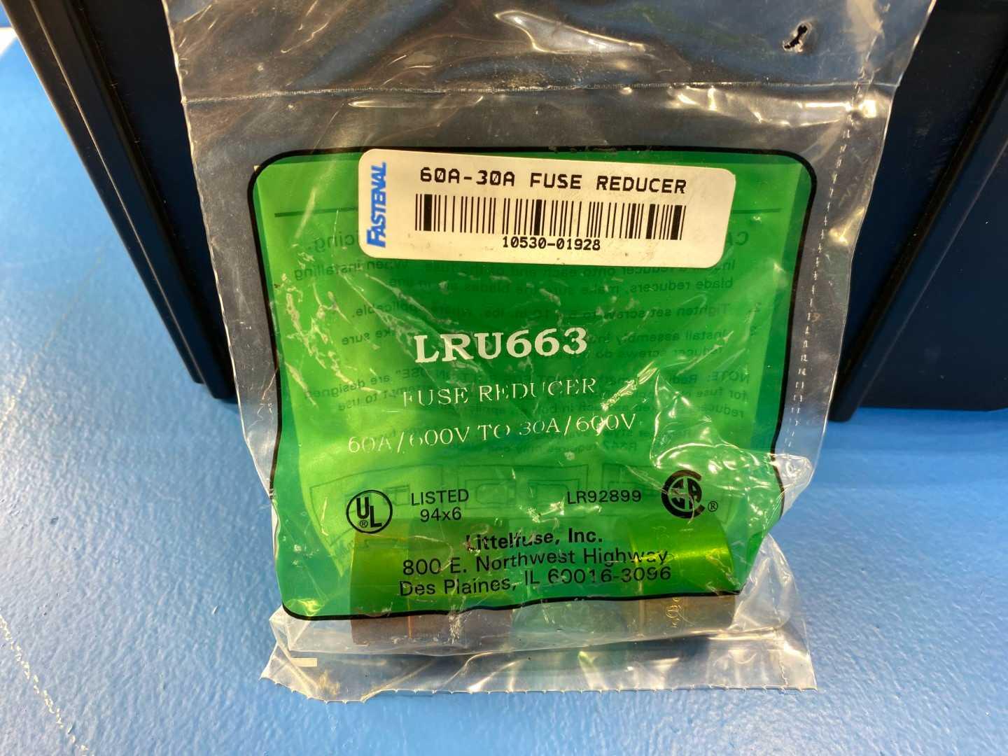 30 Amp Fuse Reducer Bussmann LRU-663 (60A to 30A)