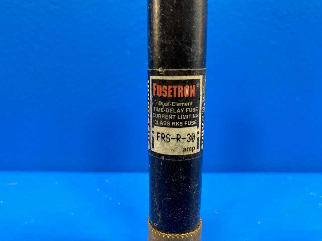 30 Amp Class RK5 Dual-Element Time Delay Fuse 600V Bussmann Fusetron FRS-R-30