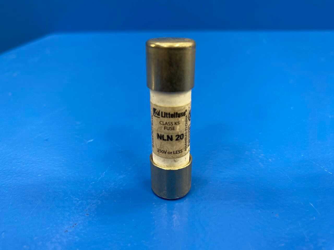 20 Amp Class K5 One-Time Fuse 250V Littelfuse NLN-20