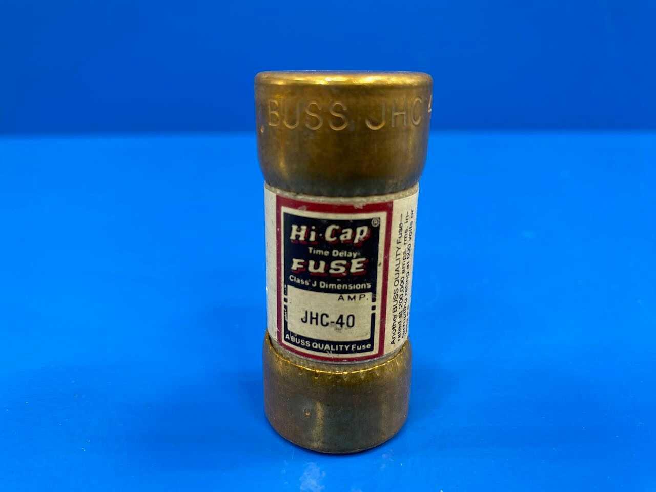 40 Amp Time Delay Fuse 600V Bussmann Hi-Cap JHC-40