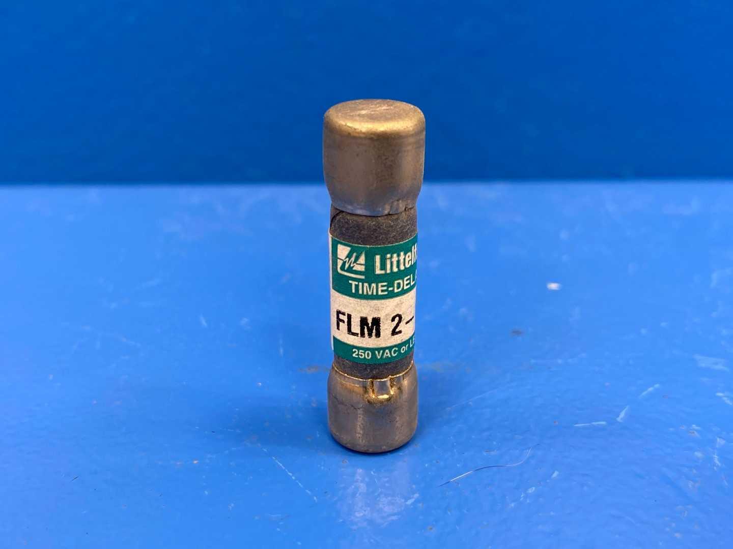 2-1/2 Amp Time Delay Midget Fuse 250V Littelfuse Slo-Blo FLM-2-1/2