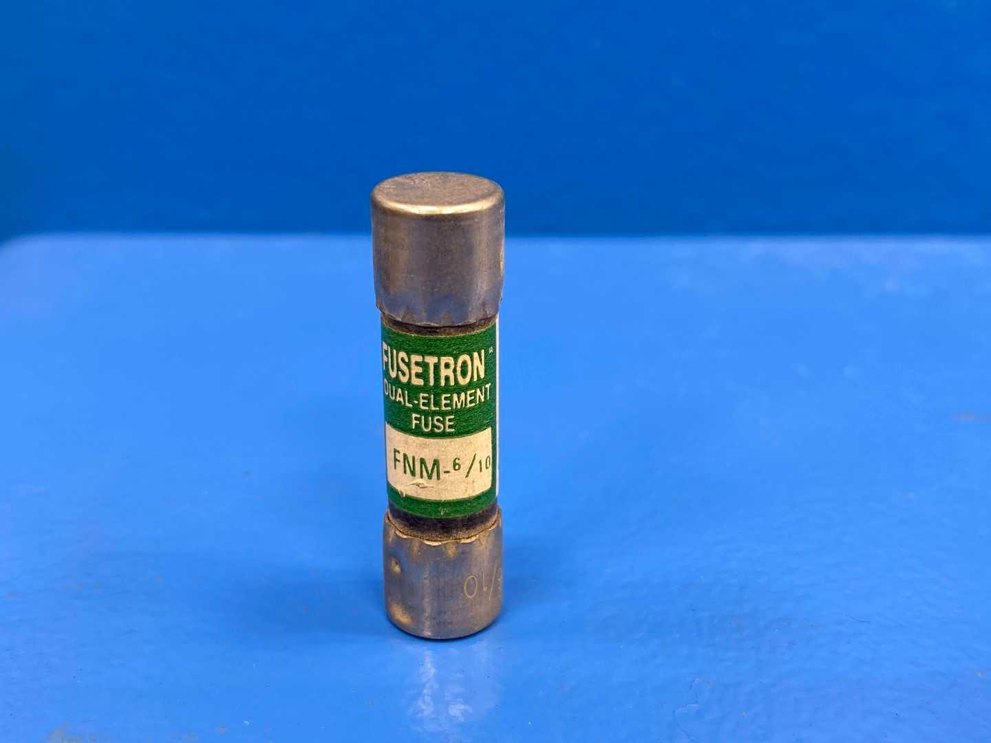 6/10 Amp Class K5 Dual-Element Time Delay Fuse 250V Bussmann Fusetron Midget FNM-6/10