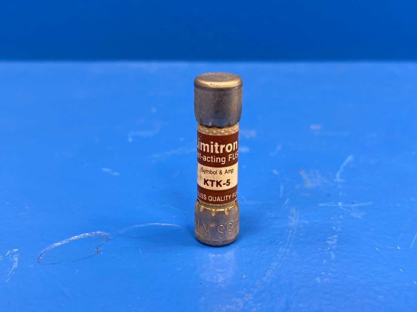 5 Amp Class CC Fast-Acting Fuse 600V Bussmann Limitron KTK-5