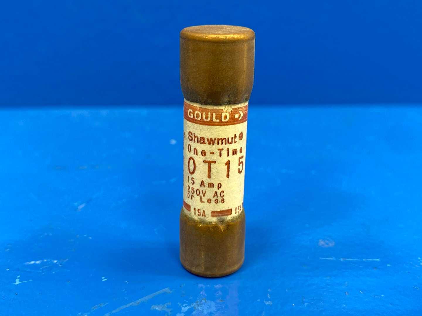 15 Amp Class K5 One-Time Fuse 250V Mersen OT-15