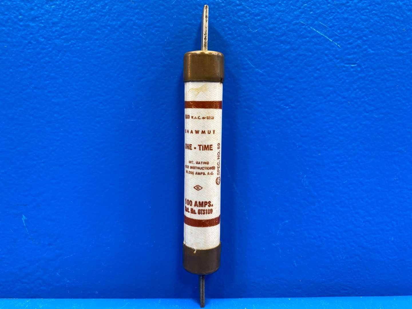 100 Amp Class L Time Delay Fuse 600V Mersen OTS-100