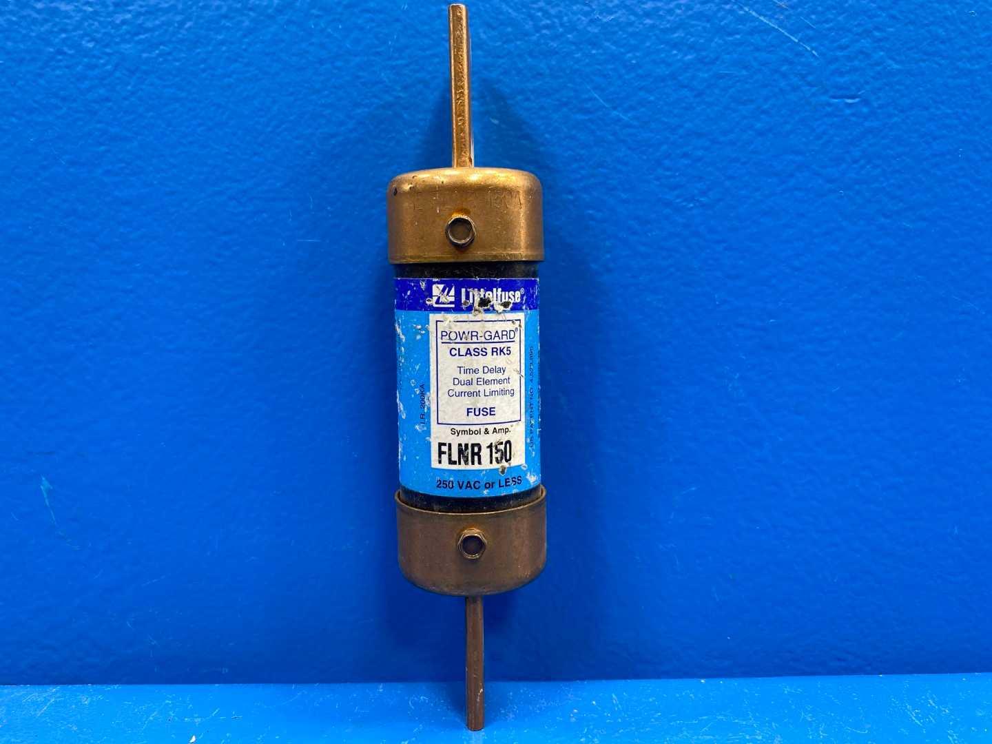 150 Amp Class RK5 Dual-Element Time Delay Fuse 250V Littelfuse POWR-GARD Slo-Blo FLNR-150