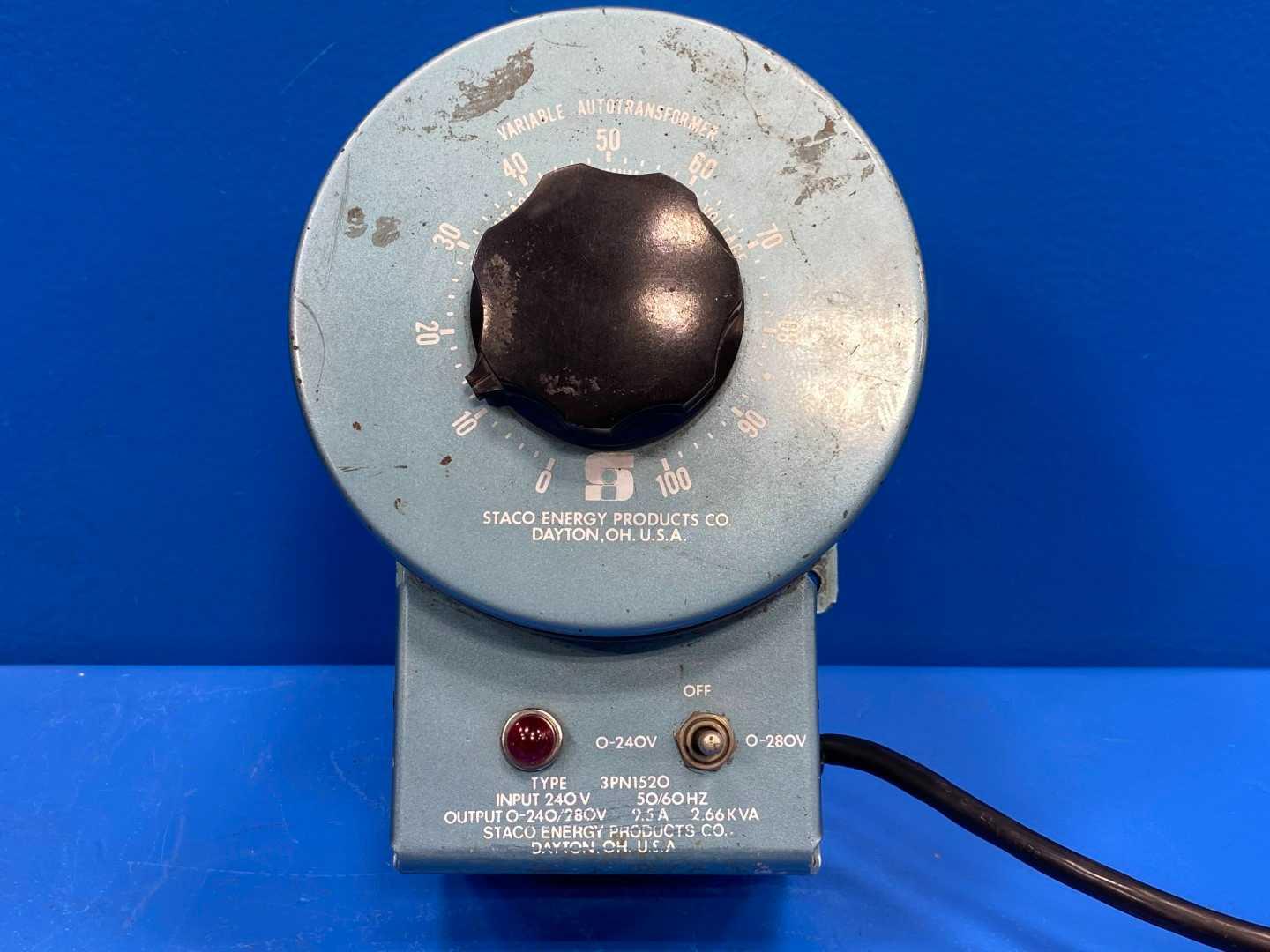 Variable Autotransformer Variac Staco 3PN1520