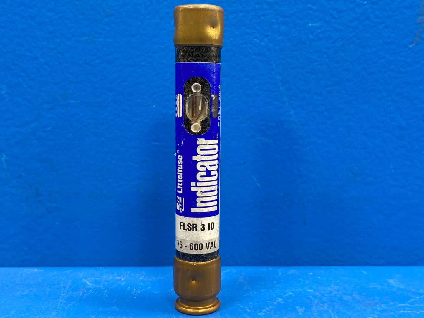 3 Amp Class RK5 Dual-Element Time Delay Fuse 600V Littelfuse POWR-GARD Slo-Blo FLSR-3-ID