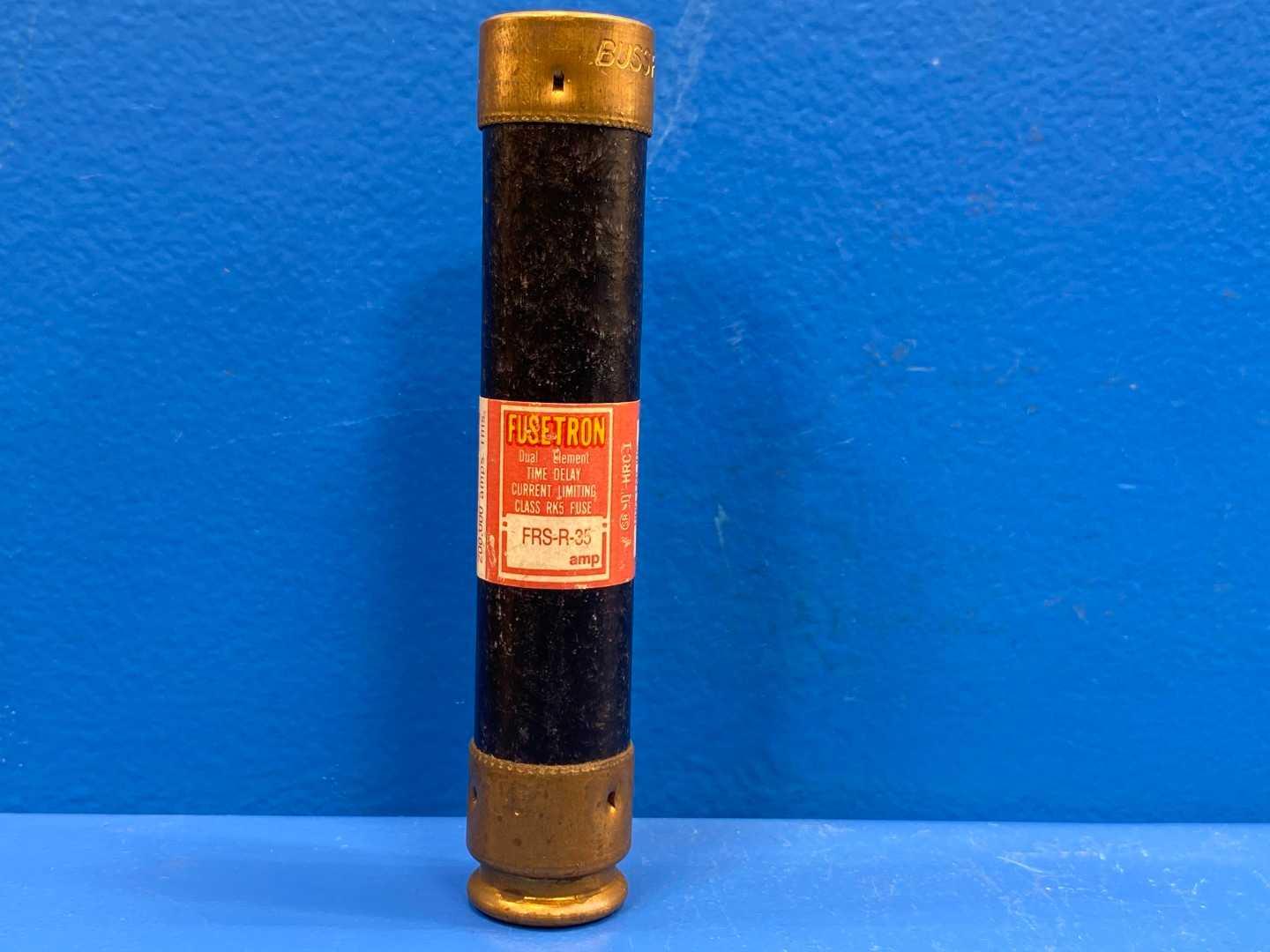 35 Amp Class RK5 Dual-Element Time Delay Fuse 600V Bussmann Fusetron FRS-R-35